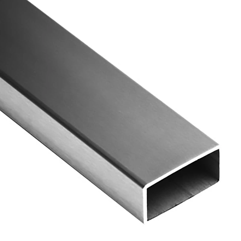 Rechteckrohr 40 x 15 x 2,0mm / V2A / Korn 400