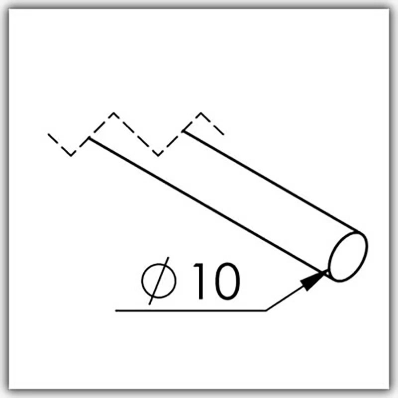 Vollmaterial ø 10mm V2A Korn 600 - Bild 6