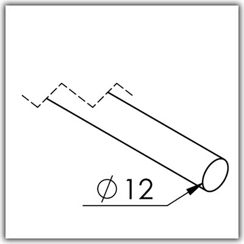Vollmaterial ø 12mm V2A Korn 600 - Bild 6
