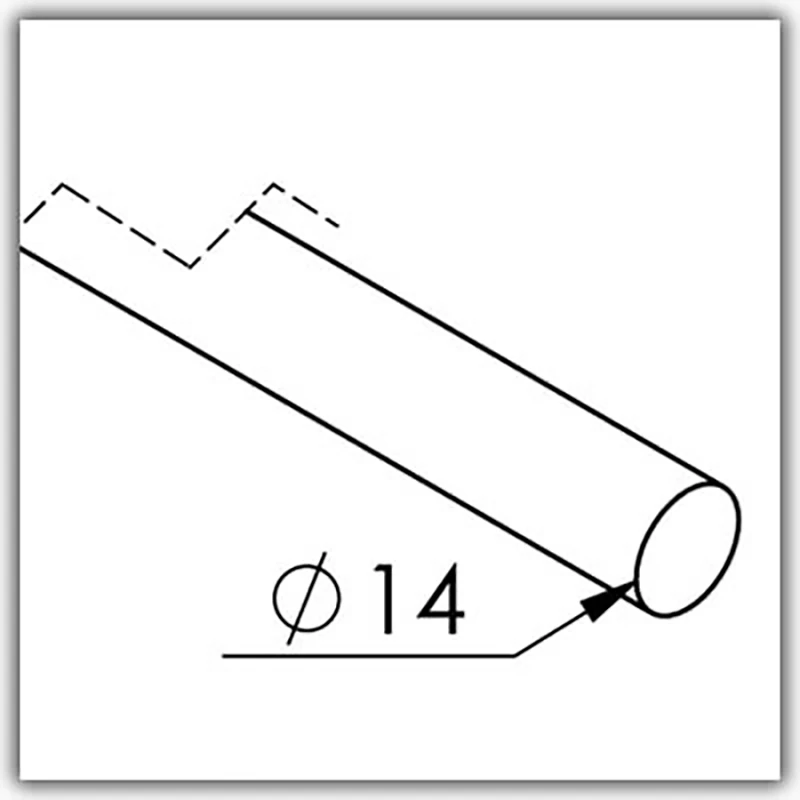 Vollmaterial ø 14mm V2A Korn 600 - Bild 6