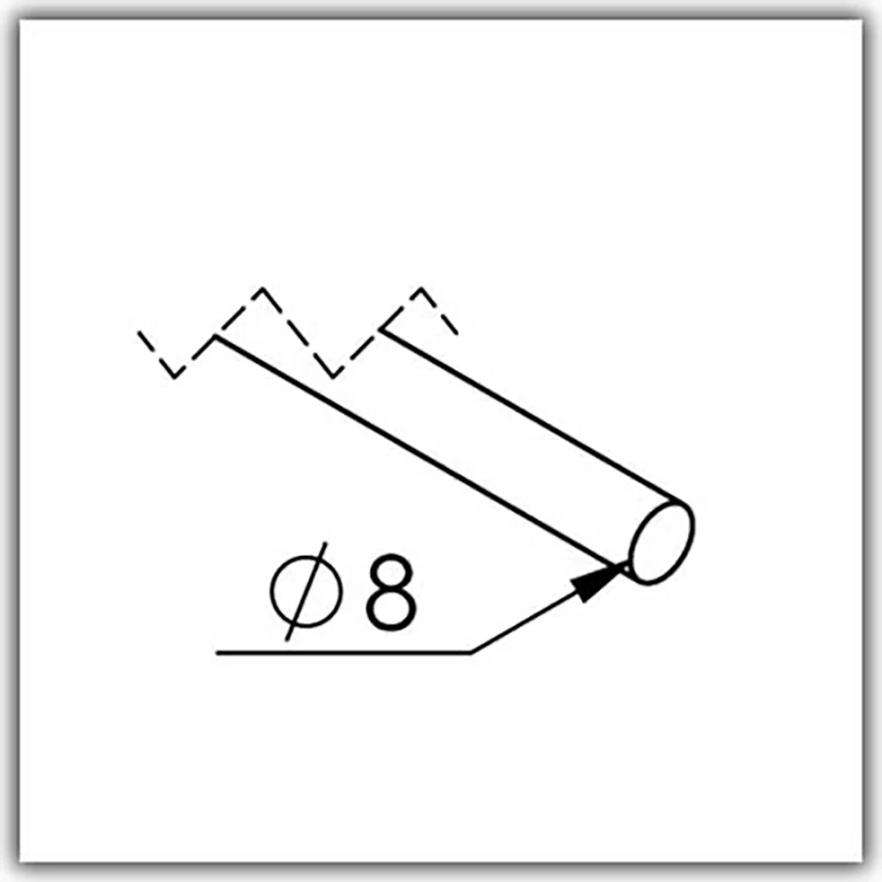 Vollmaterial ø 8mm V2A Korn 600 - Bild 6