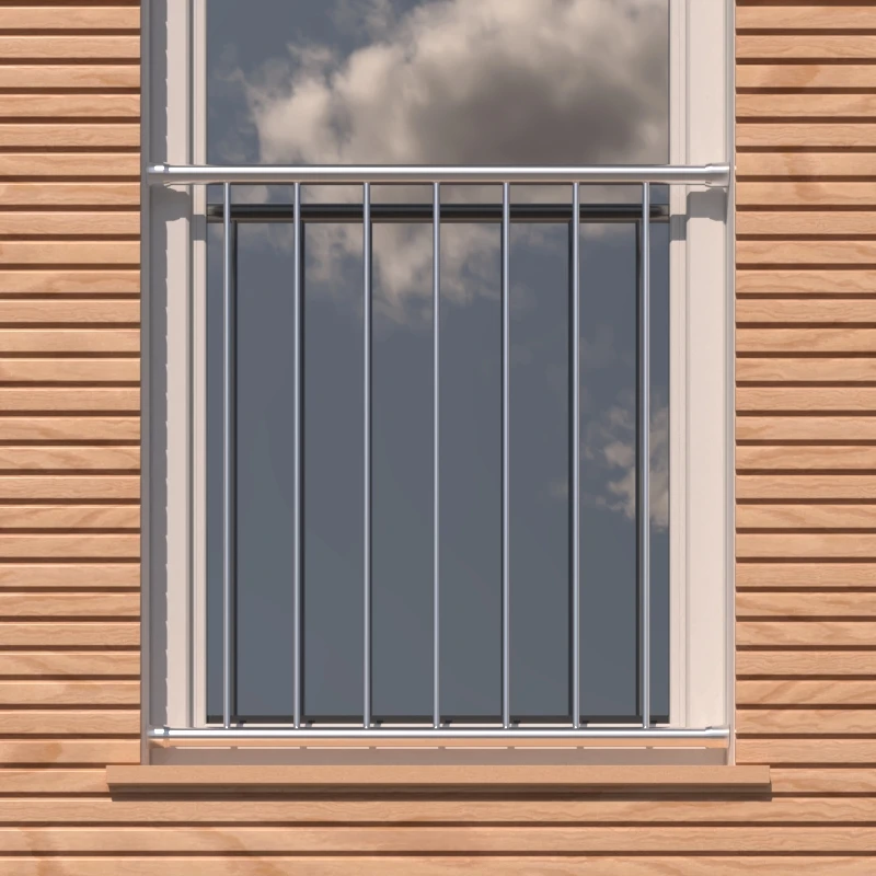 Französischer Balkon Edelstahl Stabgeländer Balkongitter Fenster Gitter Französischer Balkon Edelstahl Stabgeländer Balkongitter Fenster Gitter