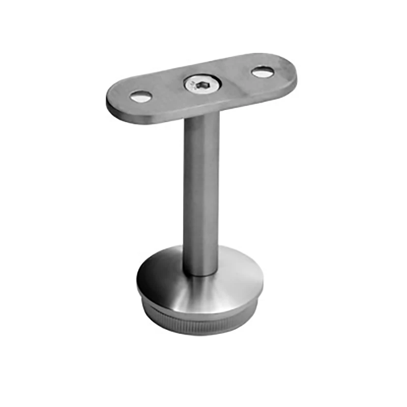 Handlaufträger starr Modell A / für flachen Handlauf / für Pfosten ø 33,7 x 2,0mm, für Handlauf flach