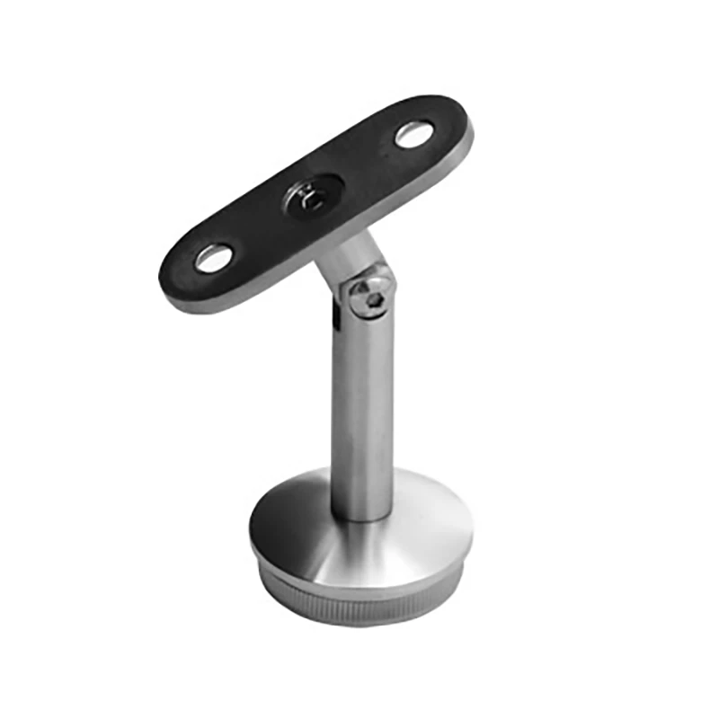 Handlaufträger beweglich Modell B / für flachen Handlauf / für Pfosten ø 33,7 x 2,0mm, für Handlauf flach