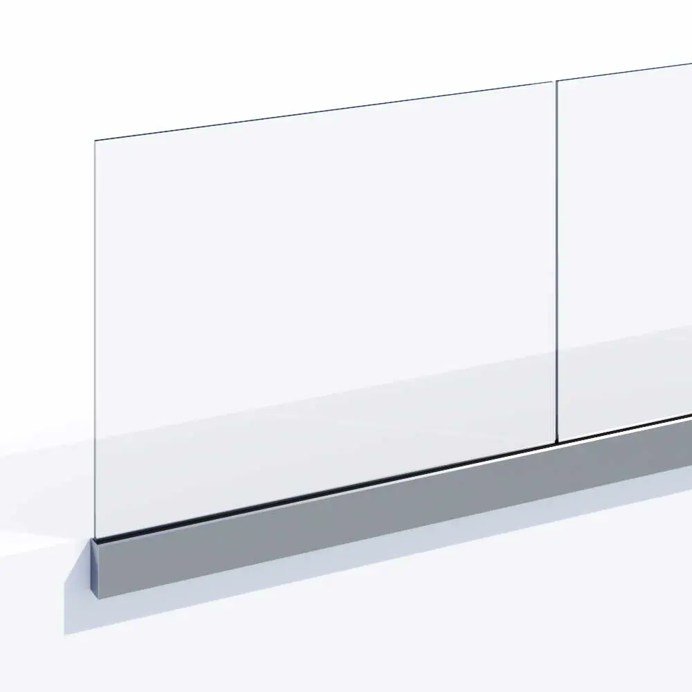 Edelstahlgeländer mit Glasfüllung